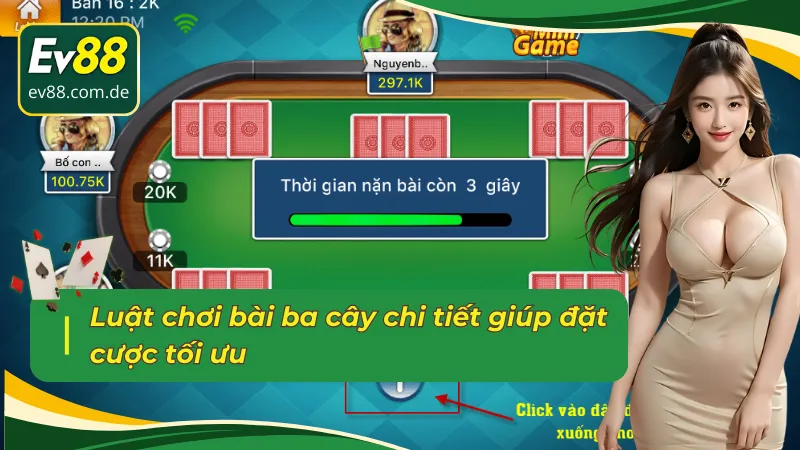 Chơi bài ba cây chuẩn chỉ đúng theo mọi quy tắc